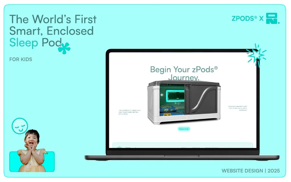 ZPods smart sleep website design case study