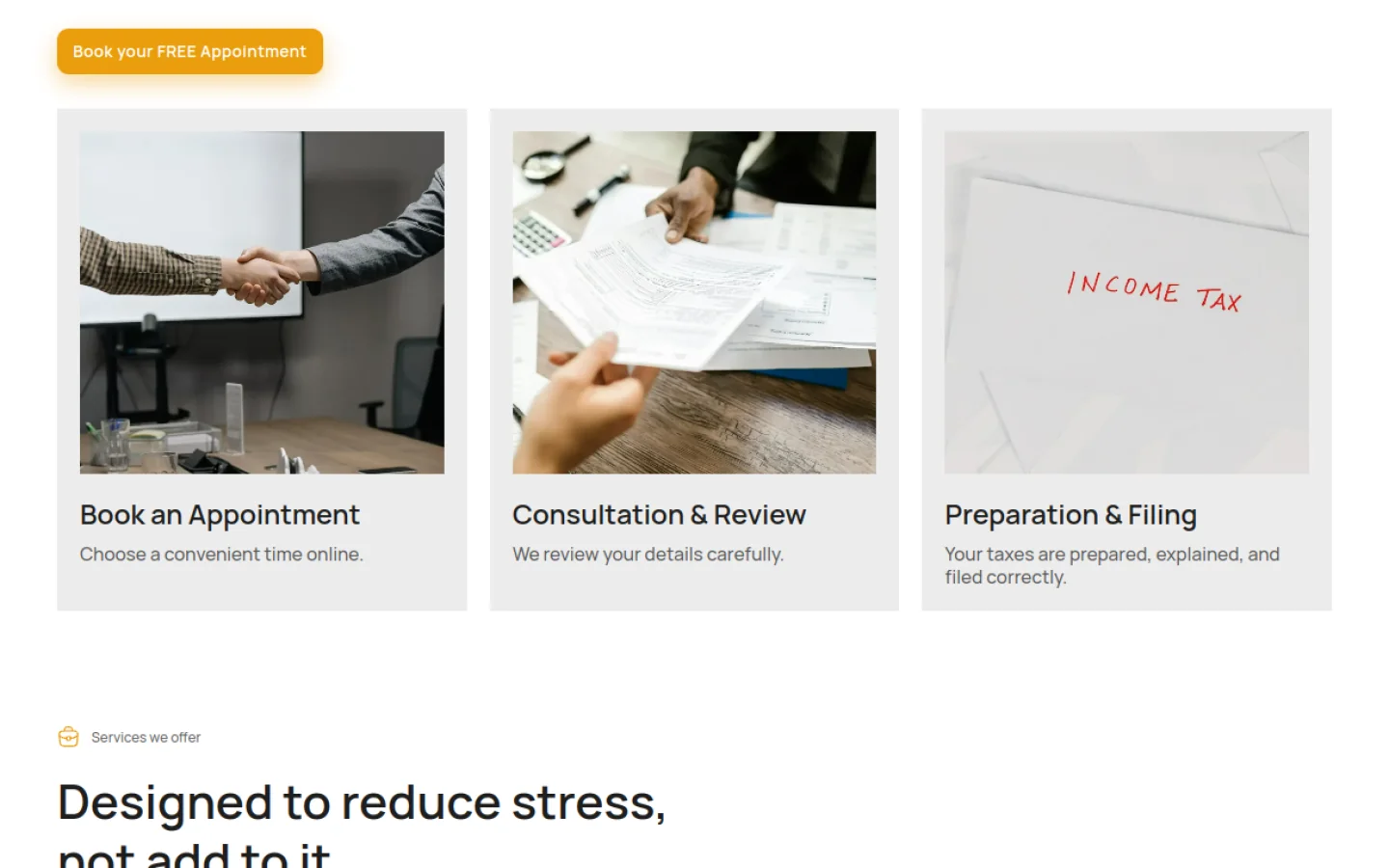 EJ Tax & Accounting website journey